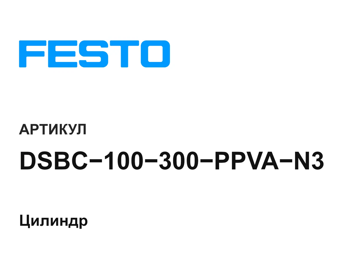 DSBC100300PPVAN3 FESTO