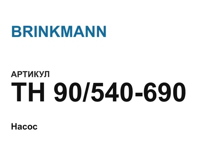 TH90540690 BRINKMANN