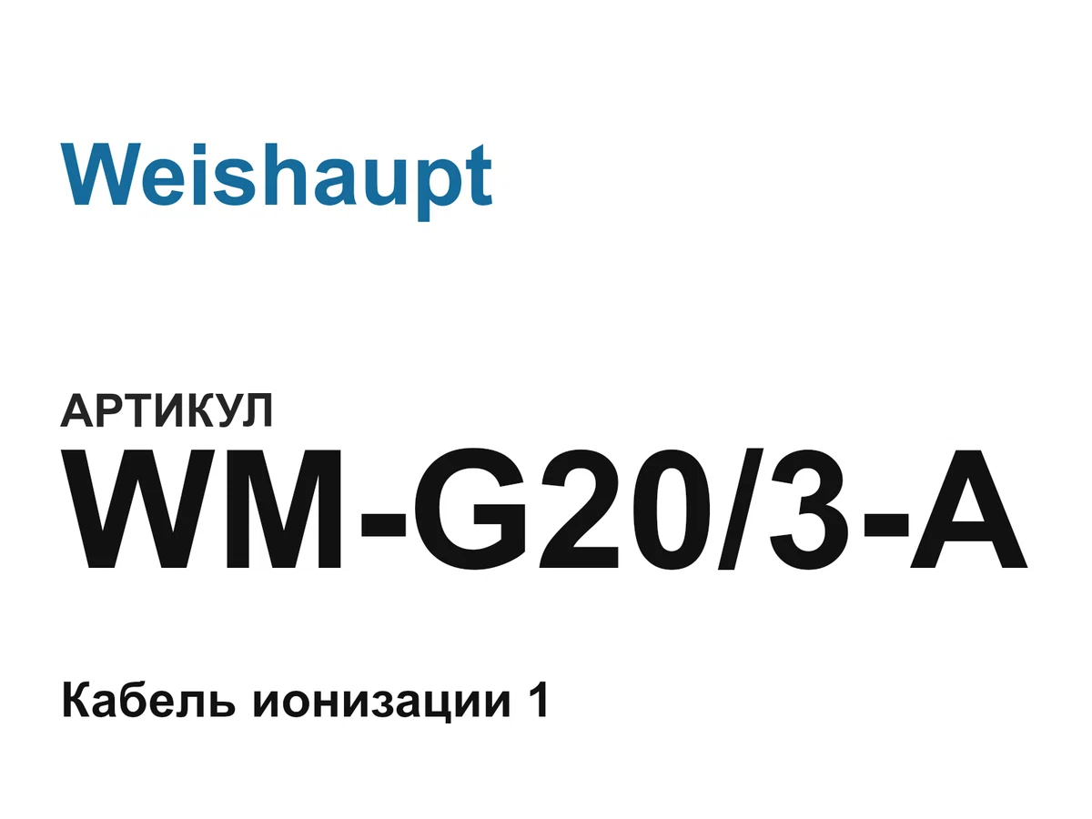 WMG203A Weishaupt