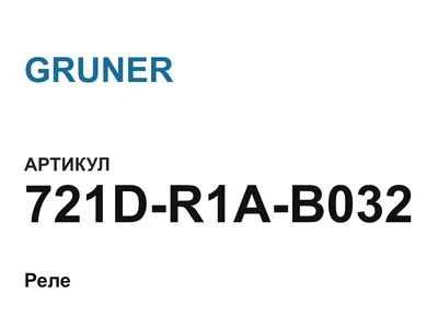 721DR1AB032 GRUNER