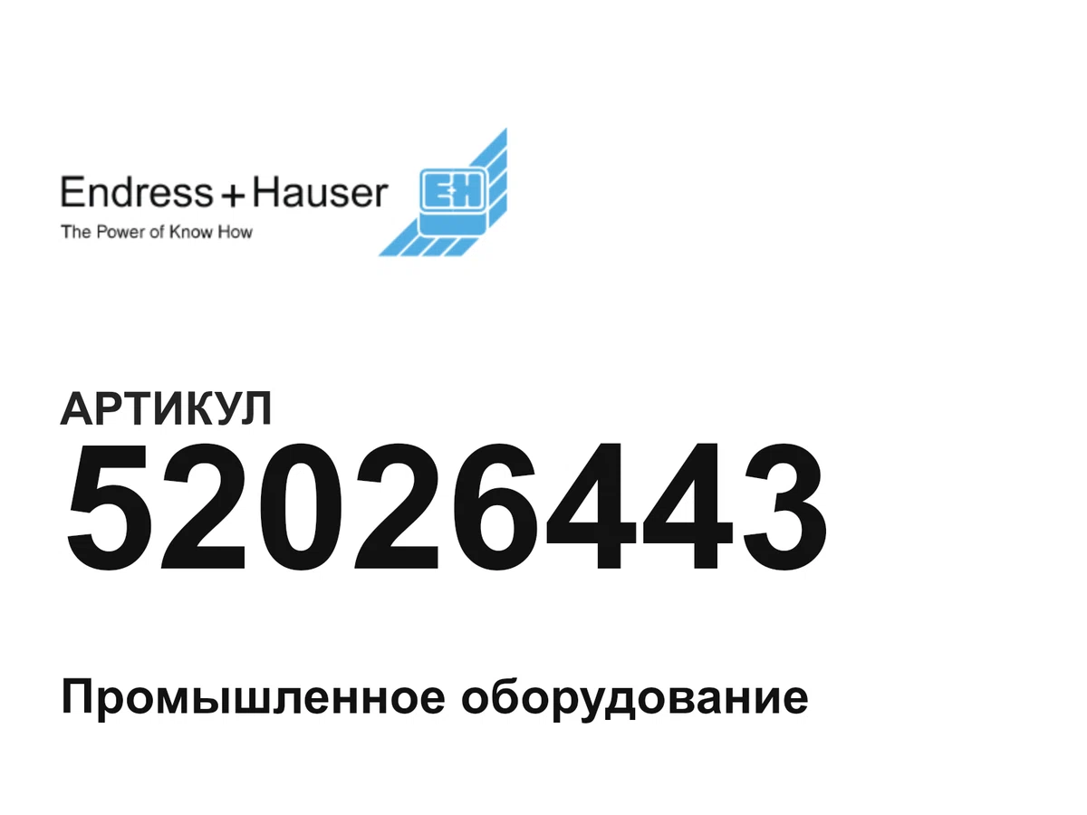 52026443 Endress+Hauser