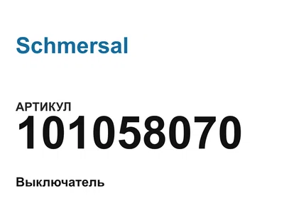 101058070 Schmersal