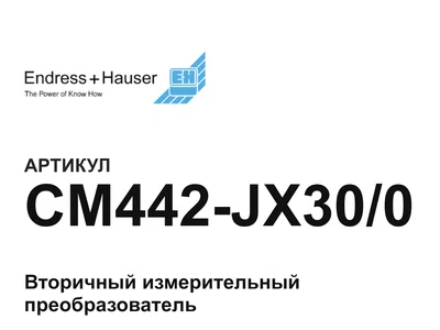 CM442JX300 Endress+Hauser