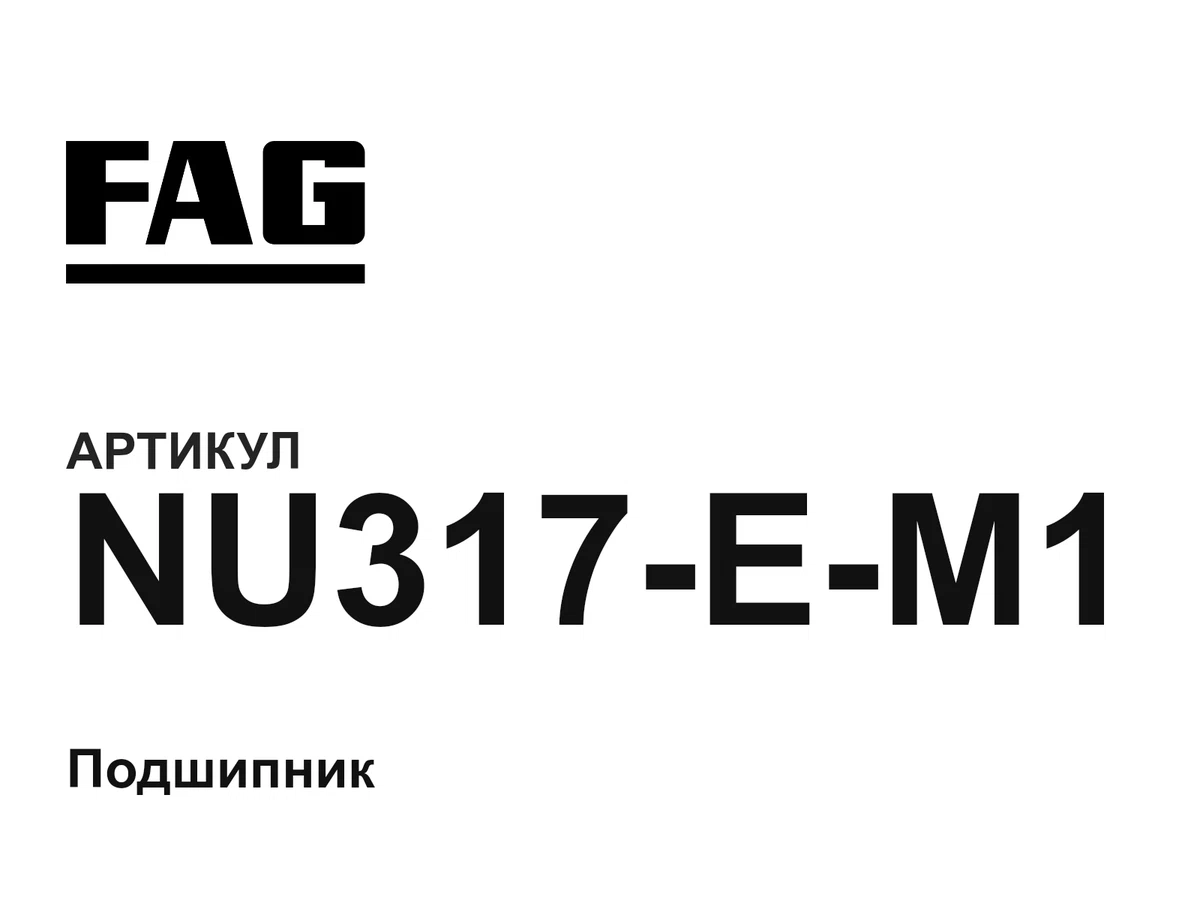 NU317EM1 FAG