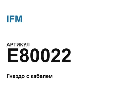 E80022 IFM