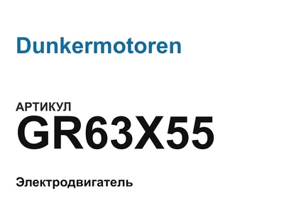 GR63X55 Dunkermotoren