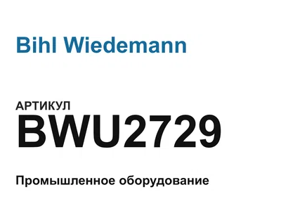 BWU2729 Bihl Wiedemann