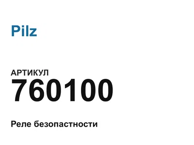 760100 Pilz