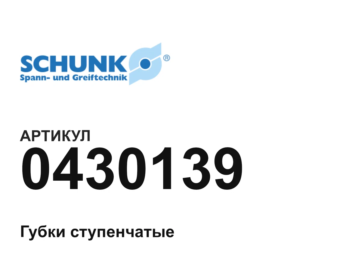 0430139 SCHUNK