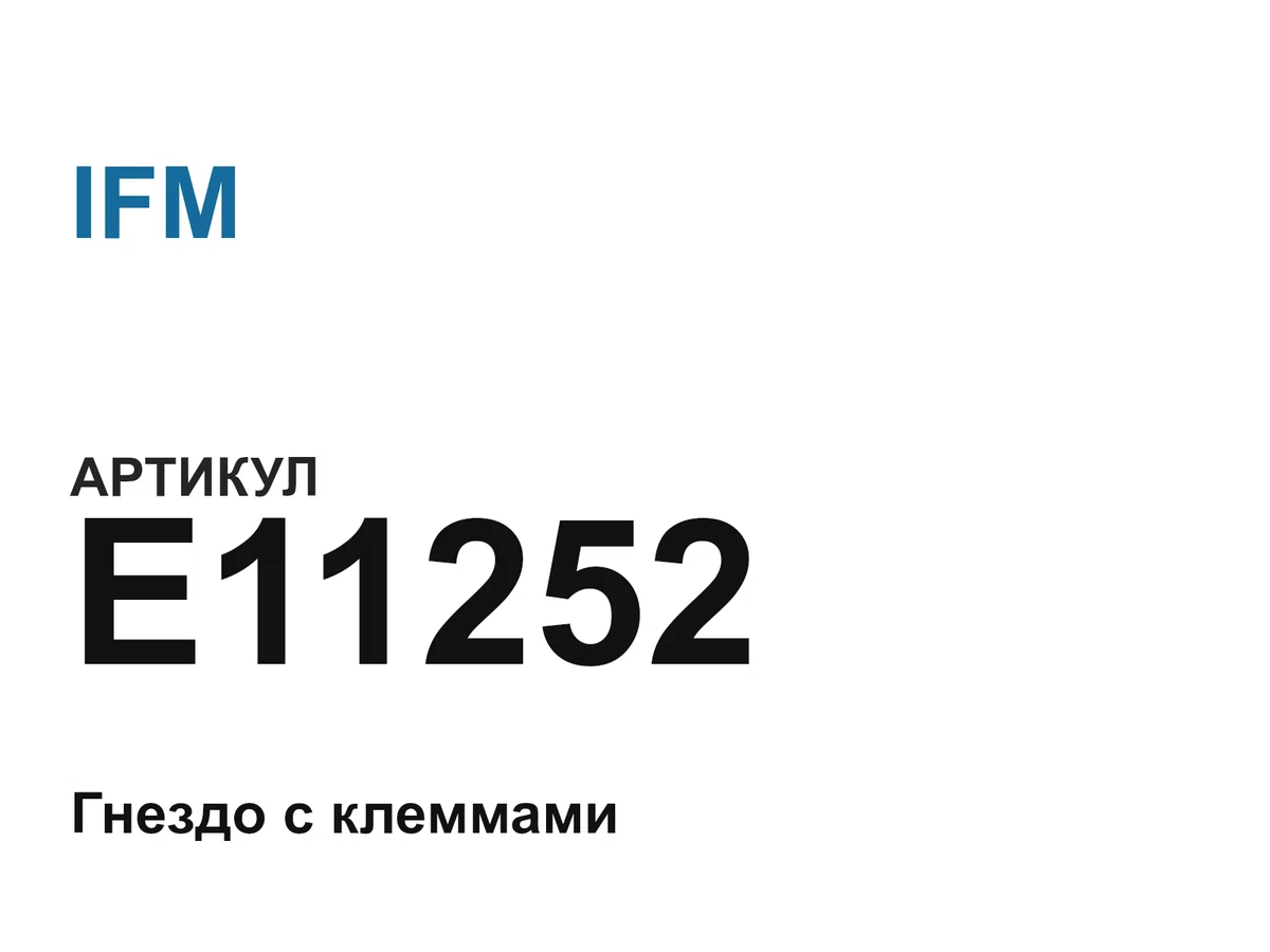 E11252 IFM