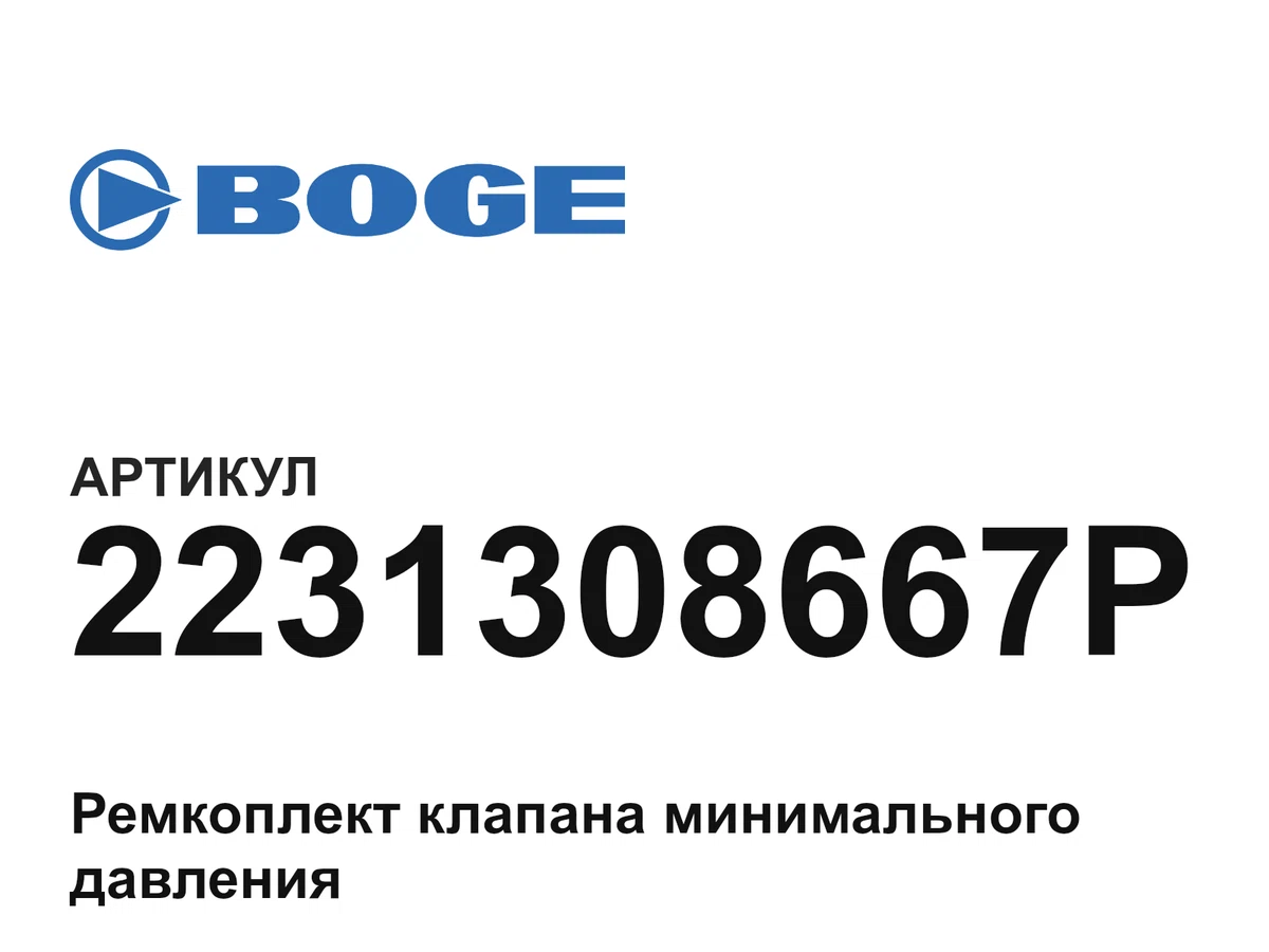 2231308667P BOGE