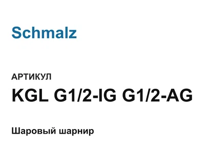 KGLG12IGG12AG Schmalz
