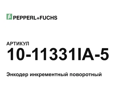 1011331IA5 Pepperl+Fuchs