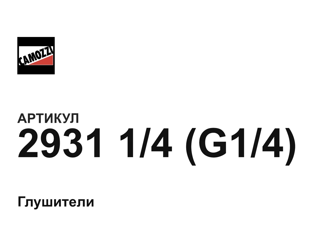 293114G14 Camozzi