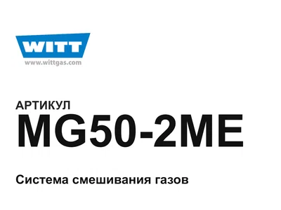 MG502ME WITT-Gasetechnik
