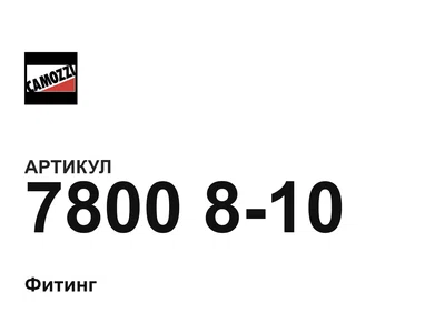 7800810 Camozzi