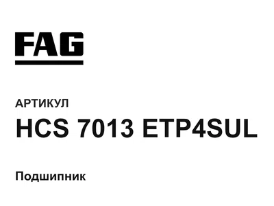 HCS7013ETP4SUL FAG