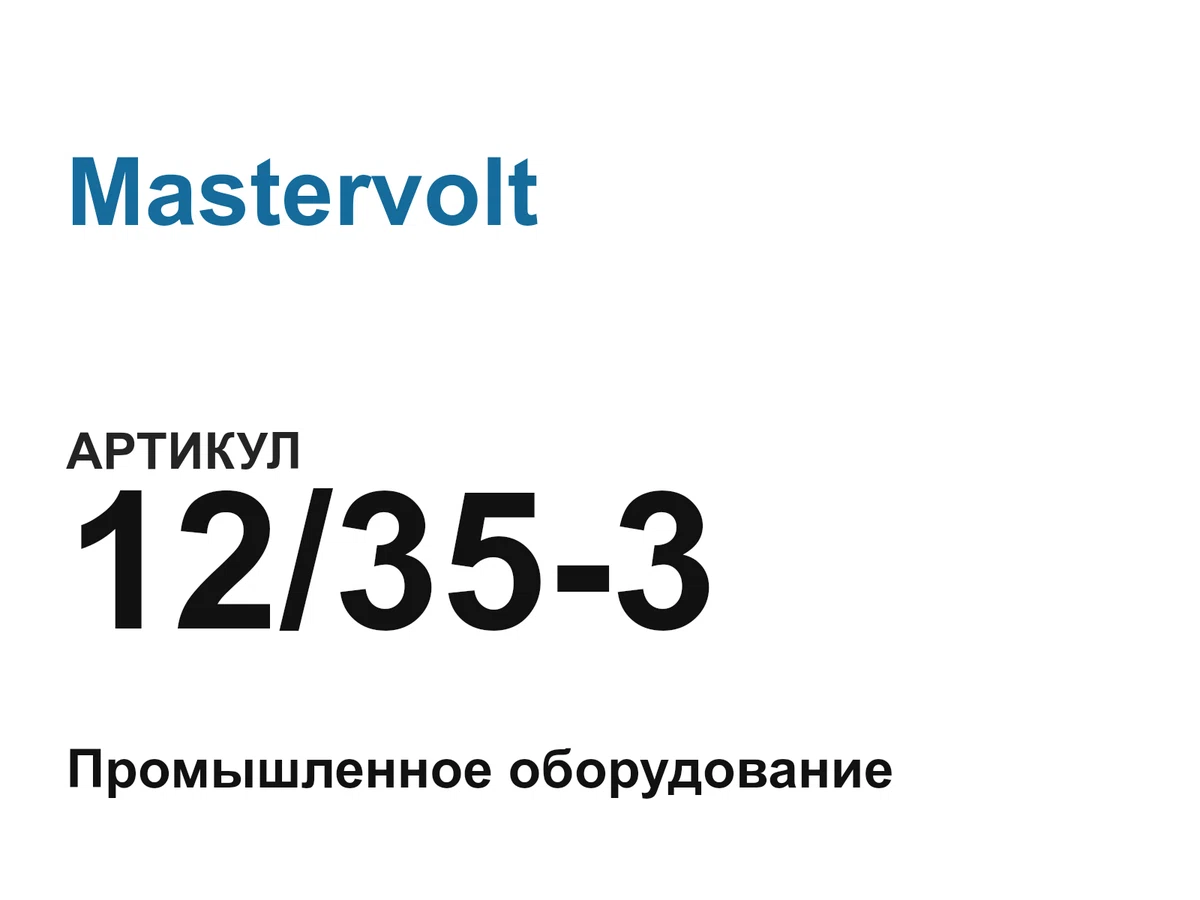 12353 Mastervolt