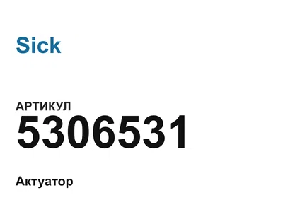 5306531 Sick