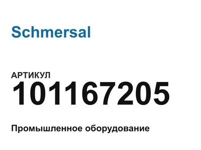 101167205 Schmersal