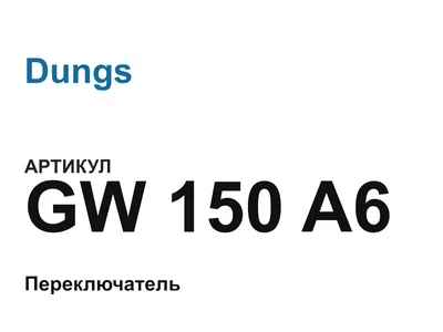 GW150A6 Dungs