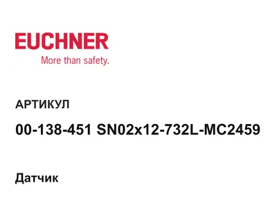 00138451SN02x12732LMC2459 Euchner