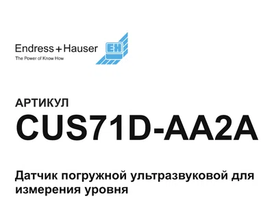 CUS71DAA2A Endress+Hauser