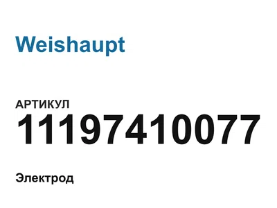11197410077 Weishaupt