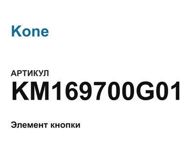 KM169700G01 Kone