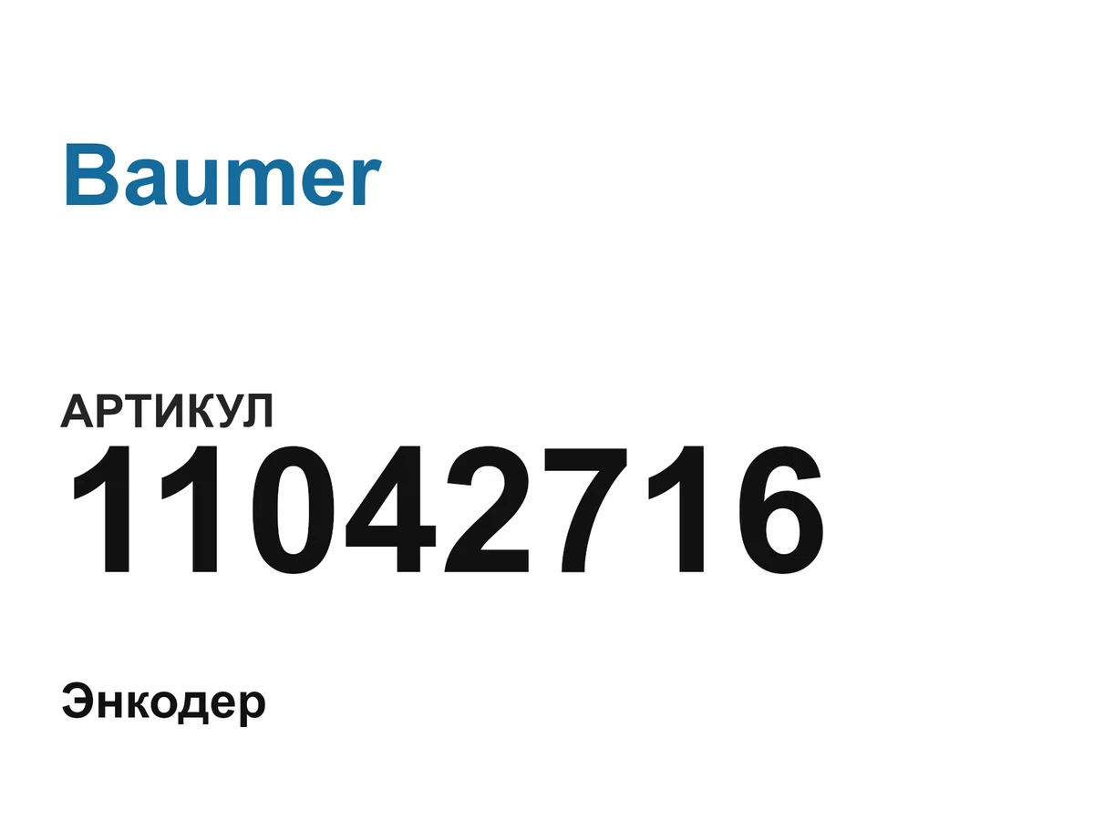 11042716 Baumer