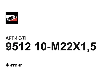 951210M22X15 Camozzi