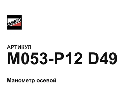 M053P12D49 Camozzi