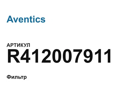 R412007911 Aventics