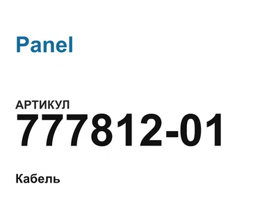 77781201 Panel