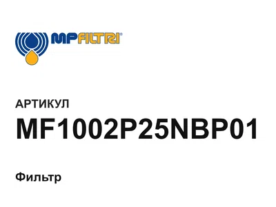 MF1002P25NBP01 MP Filtri