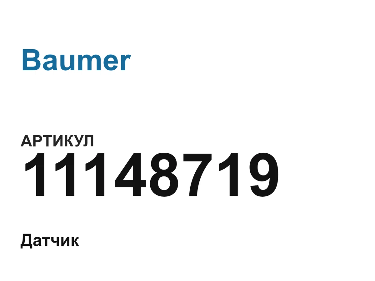 11148719 Baumer