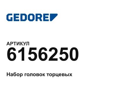 6156250 GEDORE