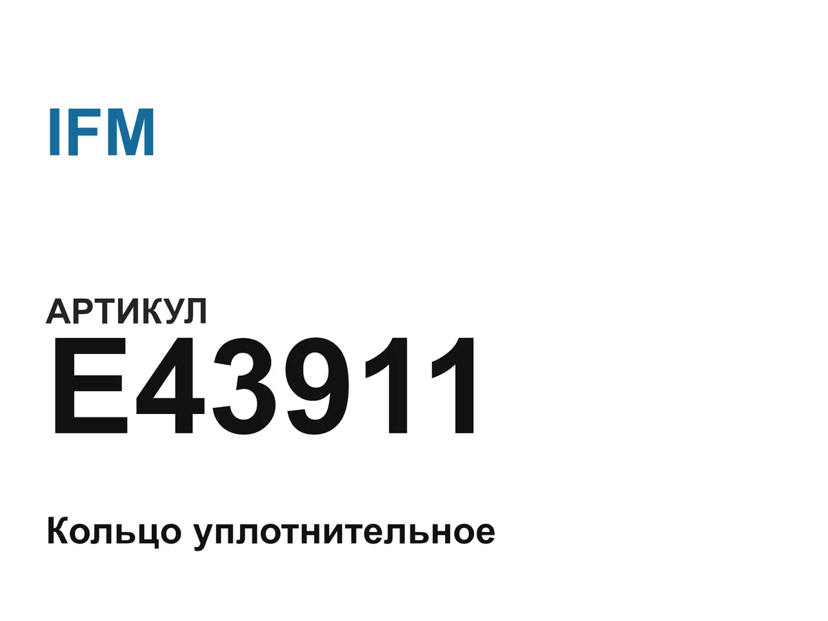 E43911 IFM