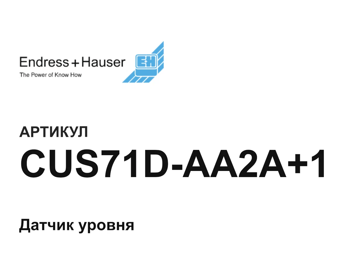 CUS71DAA2A1 Endress+Hauser