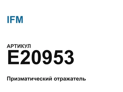 E20953 IFM