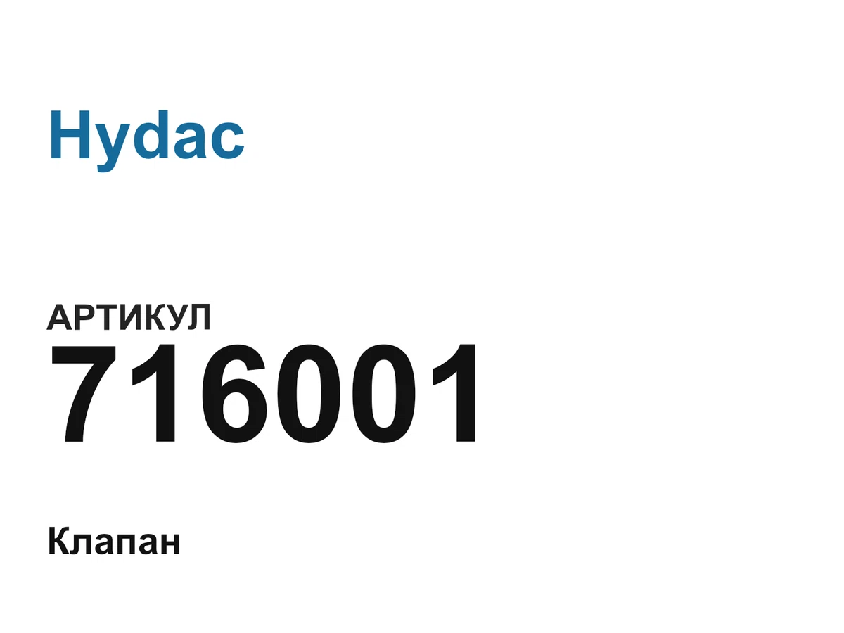 716001 Hydac