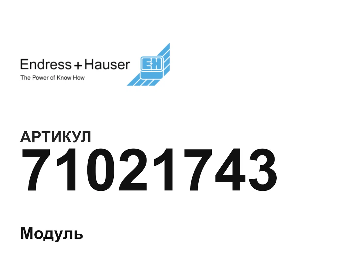 71021743 Endress+Hauser