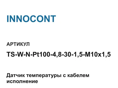 TSWNPt100483015M10x15 INNOCONT