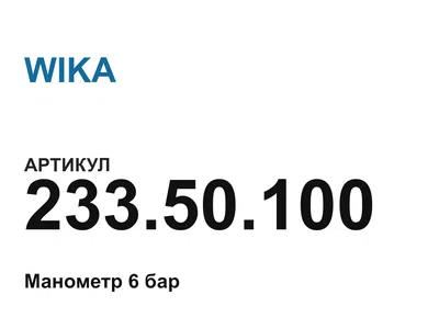 23350100 WIKA