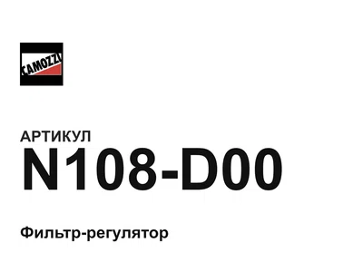 N108D00 Camozzi