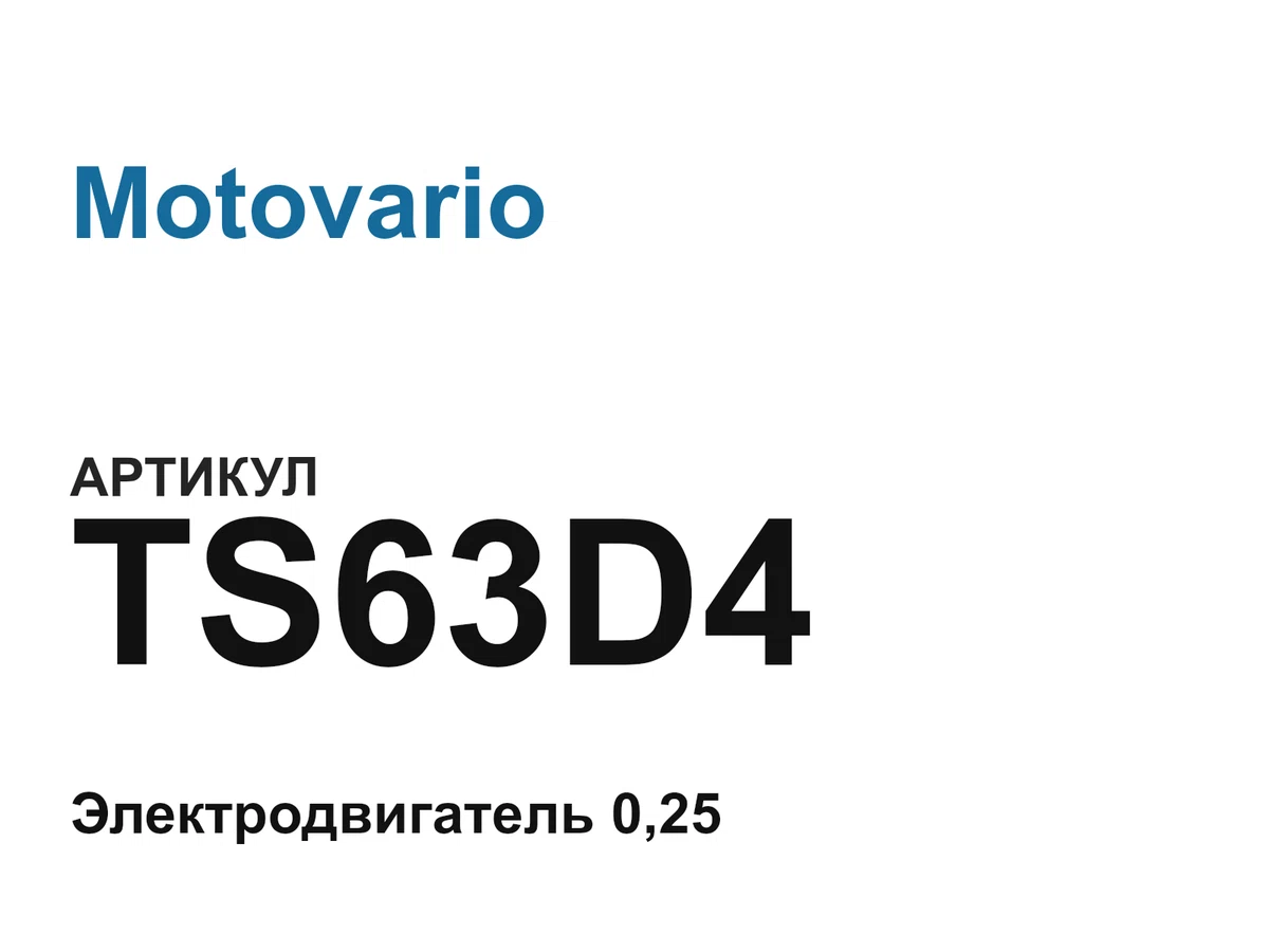 TS63D4 Motovario