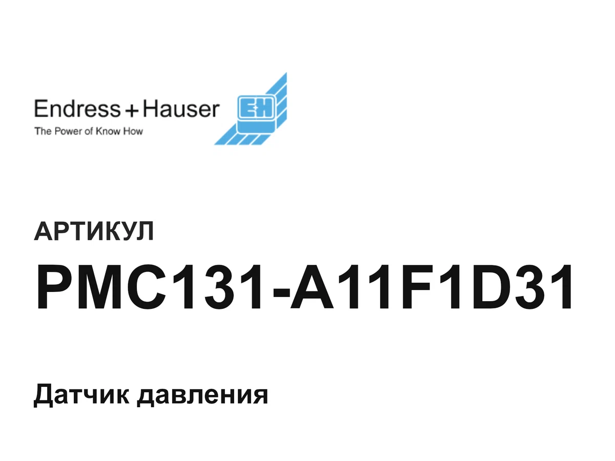 PMC131A11F1D31 Endress+Hauser