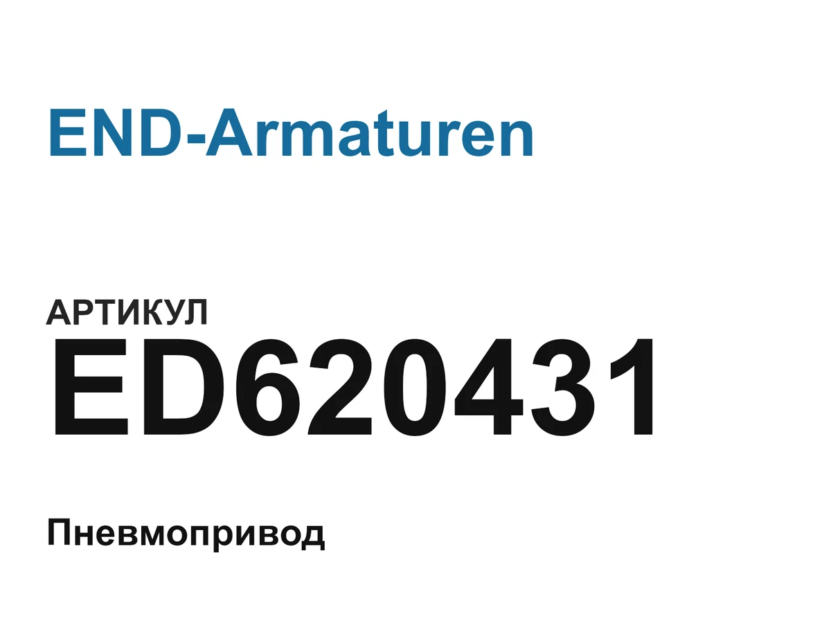 ED620431 END-Armaturen