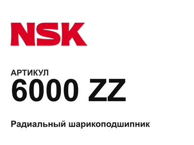 6000ZZ NSK