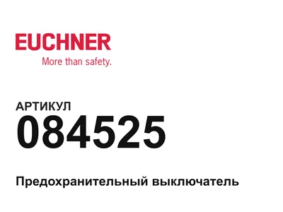 084525 Euchner